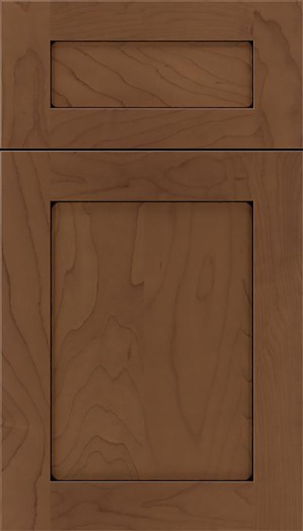 Salem 5pc Maple shaker cabinet door in Toffee with Black glaze
