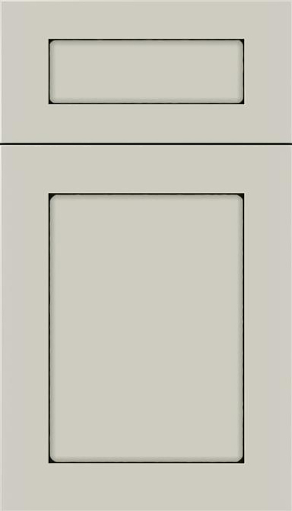 Salem 5pc Maple shaker cabinet door in Cirrus with Black glaze