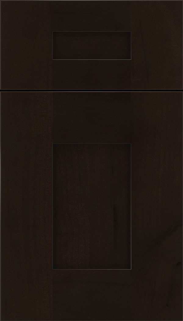 Newhaven 5pc Alder shaker cabinet door in Espresso with Black glaze