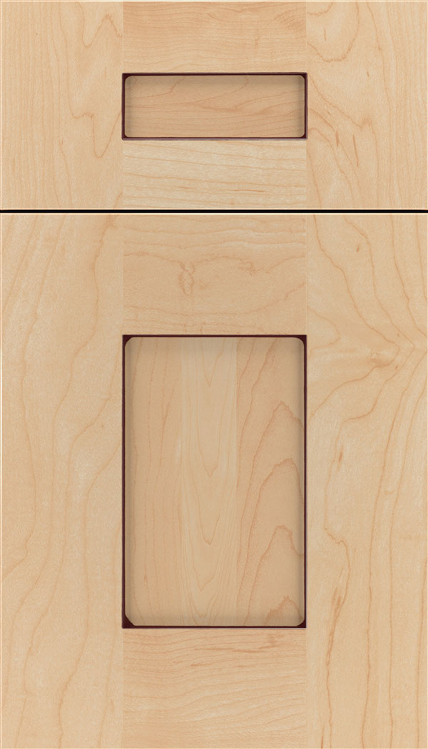Newhaven 5-Piece Maple shaker cabinet door in Natural with Mocha glaze