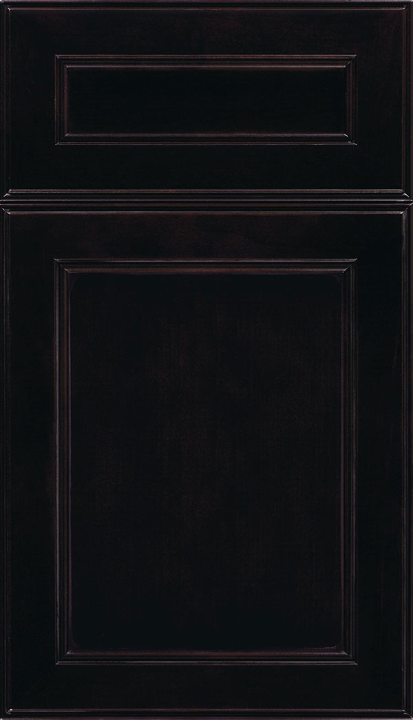 Chelsea 5pc Cherry flat panel cabinet door in Espresso