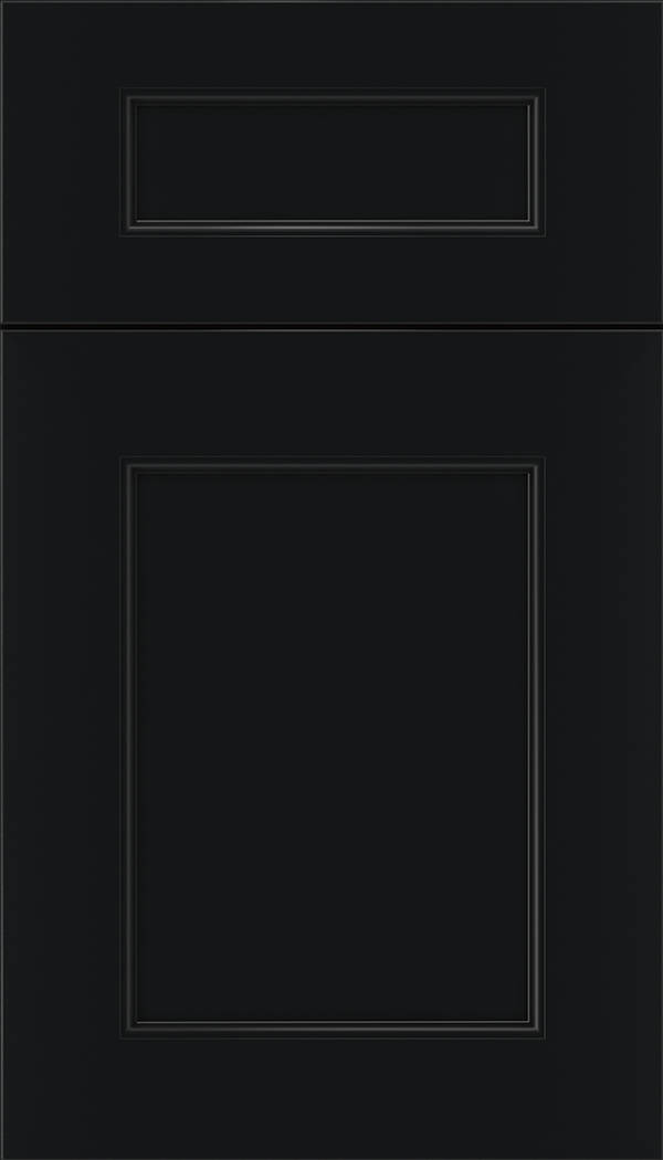 Lexington 5pc Maple recessed panel cabinet door in Black