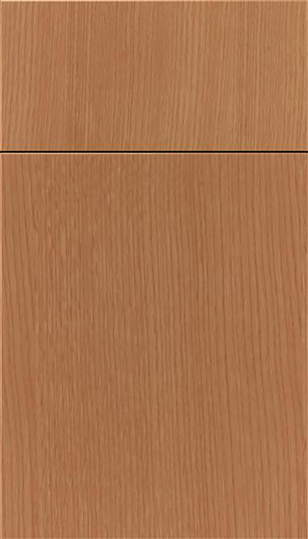 Summit Rift Oak slab cabinet door in Ginger