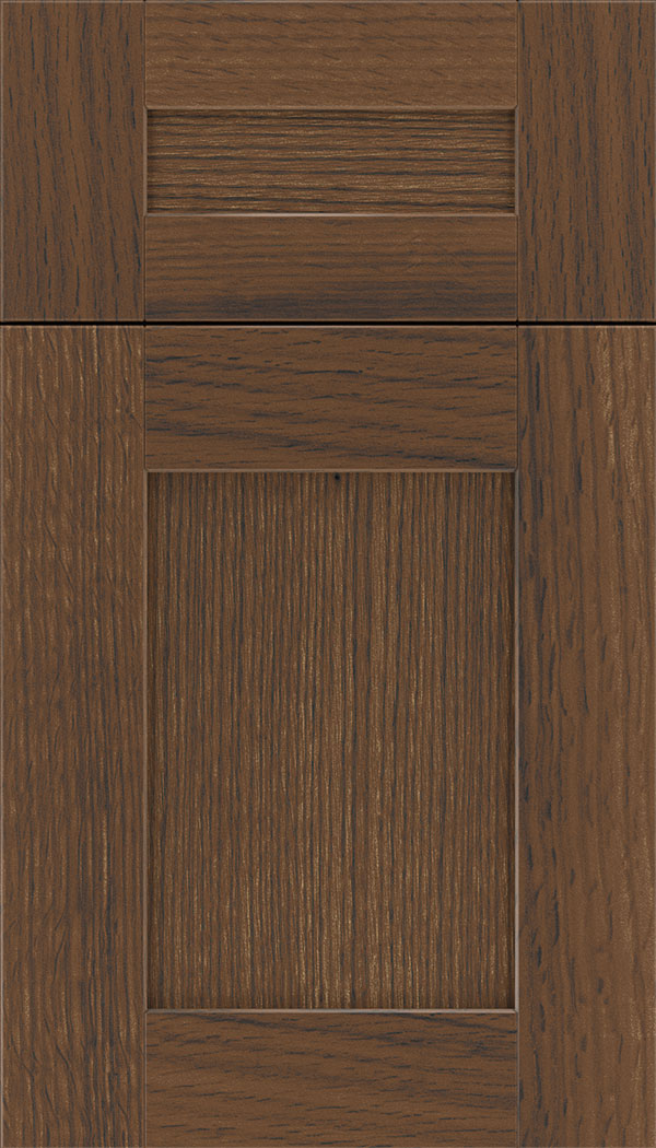 Pearson 5pc Quartersawn Oak flat panel cabinet door in Toffee