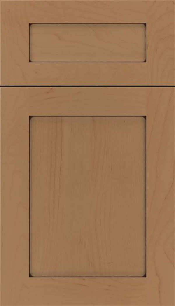 Salem 5pc Maple shaker cabinet door in Tuscan with Mocha glaze