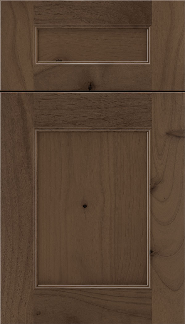 Lexington 5pc Alder recessed panel cabinet door in Toffee