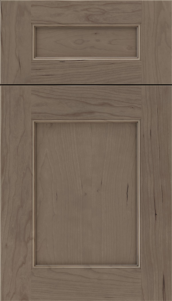 Lexington 5pc Cherry recessed panel cabinet door in Winter