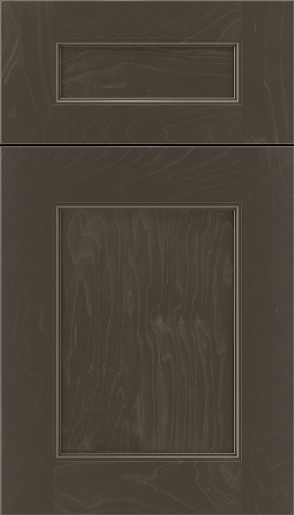 Lexington 5pc Maple recessed panel cabinet door in Thunder